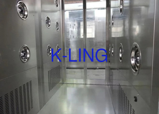 Le tunnel semi en verre de douche d'air d'acier inoxydable de Cleanroom a adapté la taille aux besoins du client