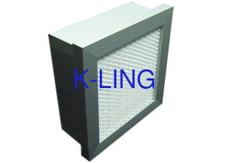 Mini épurateur d'air de filtre de Hepa de médias de fibre de verre de pli, rendement élevé H10 - H14