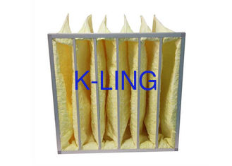 Filtres à air de poche du résistant à l'eau MERV14/filtre à air jaunes de sac pour des systèmes de la CAHT