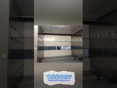 Pièce propre rapide de douche d'air de porte de roulement de PVC avec la couleur bleue blanche/rouge