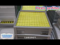 Filtres à air à panneau plissé G1-G4 avec résistance finale 150-250 et chute de pression 0,2" vitrine WG