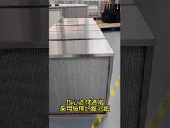 Vitrine plissée profonde rigide de l'efficacité F9 F8 F7 de filtration de cadre du filtre à air HEPA GL