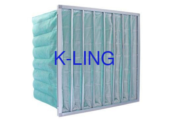 Filtre à poche en fibres synthétiques résistant à l'humidité avec cadre en alliage d'aluminium