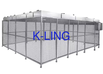Taille personnalisée Partition Softwall Salle blanche avec cadre en alliage d'aluminium