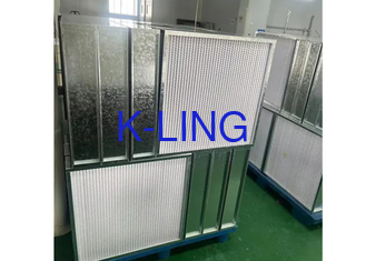 Filtre purificateur d'air en alliage d'aluminium ULPA avec filtration en fibre de verre