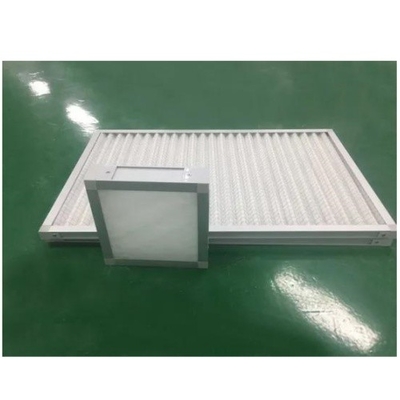 Construction de filtres à panneaux avec mousse de PU Matériau intermédiaire Filtres à air à panneaux plissés G1-G4 Efficacité