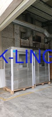 Haut - Salle de douche à air en acier inoxydable 304 avec une vitesse d'air de 20-25 m/s et de type assemblage modulaire