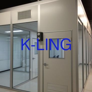 Salle Blanche Modulaire avec Filtre HEPA et Préfiltre, Panneau Sandwich Laine de Roche Magnésium Verre 50mm, et Grade de Purification ISO5 à ISO8