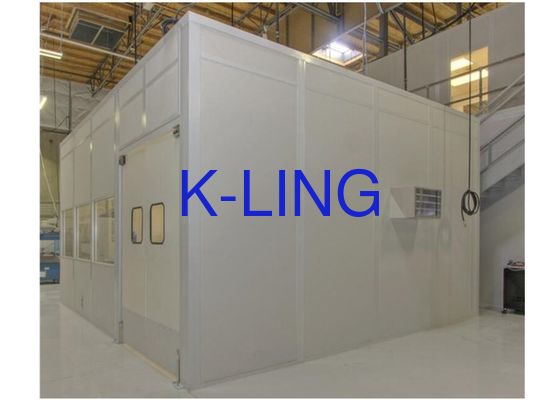 Cabine propre de panneau "sandwich" en acier de couleur de certificat de la CE pour la pièce propre de Softwall d'usine alimentaire
