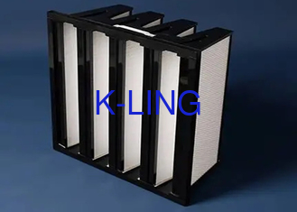 Filtre en plastique du cadre F7 F9 de filtre de banque du contrat V de ventilation