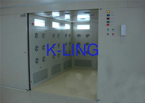 Salle de douche à LED avec système de verrouillage à 200 Pa pour salle blanche