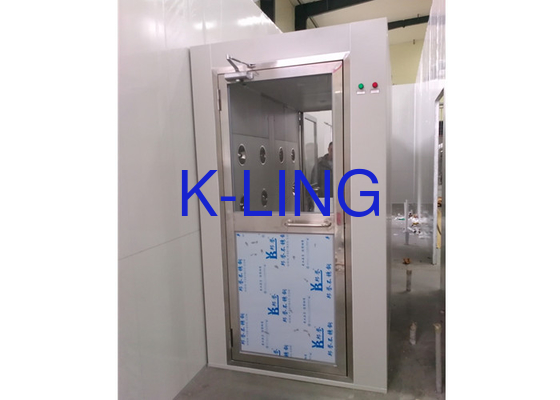 Douche d'air de salle blanche en acier inoxydable contrôlée par PLC avec taille personnalisée