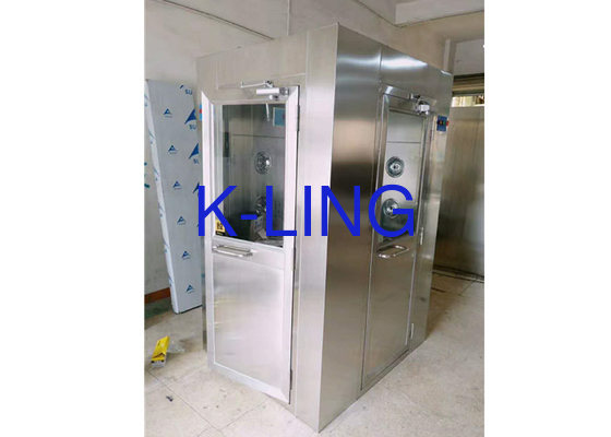 Douche d'air de salle blanche en acier inoxydable contrôlée par PLC avec taille personnalisée