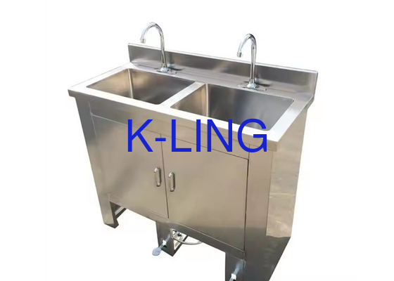 Salle blanche en acier inoxydable médical ou hospitalier Cuve à laver avec commutateur de pied