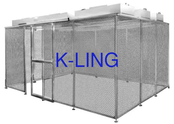 Salle blanche à paroi douce de taille personnalisée avec cadre en alliage d'aluminium et film en PVC pour environnements contrôlés
