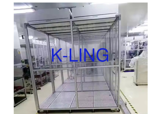 Salle blanche modulaire personnalisée Salle blanche à paroi douce avec éclairage LED et contrôle PLC