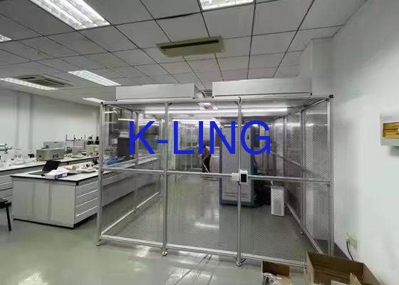 4.0m*2.0m*2.2m Cabine de nettoyage modulaire avec filtration HEPA à 99,99% d'efficacité et taille personnalisée Facile à installer