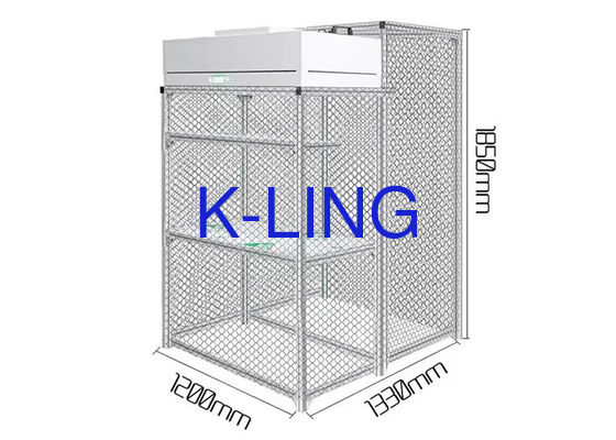 Taille personnalisable Salle blanche à paroi douce avec flux d'air unidirectionnel et installation facile