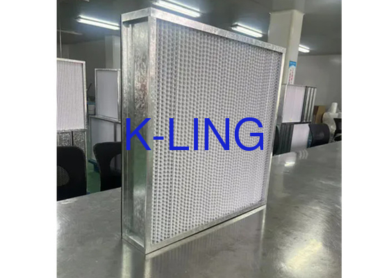 Filtre ULPA Hepa avec cadre en alliage d'aluminium et fibre de verre 10 kg de poids