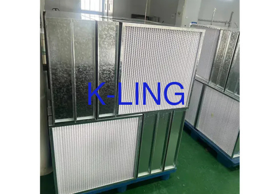 Filtre purificateur d'air en alliage d'aluminium ULPA avec filtration en fibre de verre