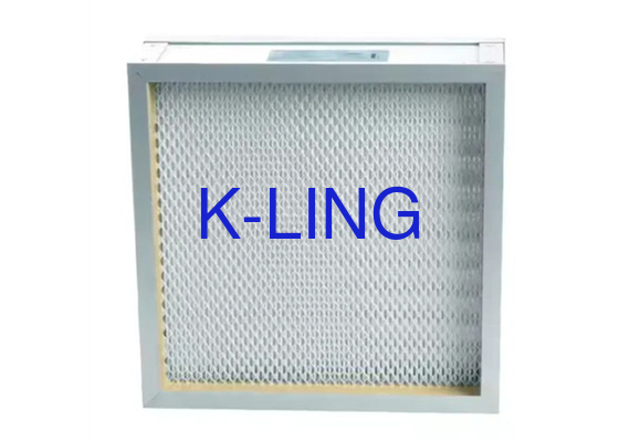 Filtre HEPA mini plié avec plateau pour des performances de filtration efficaces