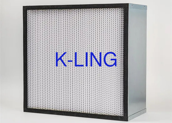 Type de plis Mini-plies Filtre à air HEPA 1220*610*70mm Ou colle AB sur mesure
