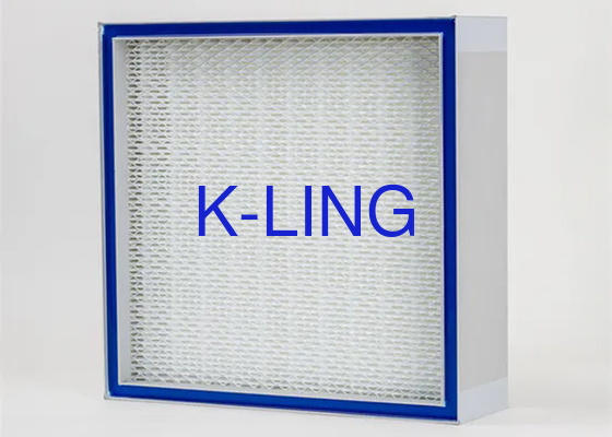 Type de plis Mini-plies Filtre à air HEPA 1220*610*70mm Ou colle AB sur mesure