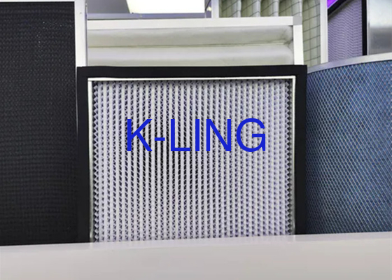 99Efficacité de filtration de 0,9995% Filtre à air ULPA avec un support en fibre de verre ultra-fin