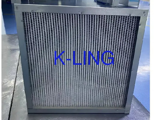 Résistance aux températures élevées Filtre à air ULPA et supports en fibre de verre ultrafin Température maximale de fonctionnement 200°C