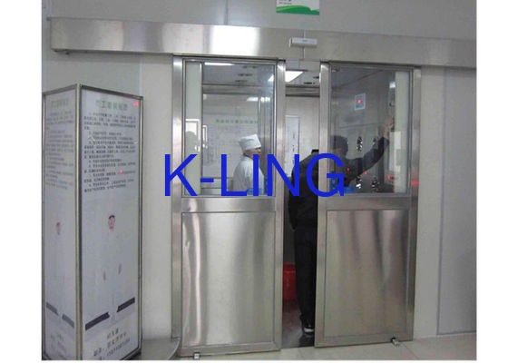 Douche à air de salle blanche de classe 100 avec contrôle PLC et construction en acier inoxydable SUS304 pour marchandise