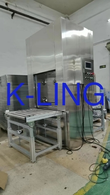 PLC salle blanche douche à air passe-par avec une ligne de convoyeur automatique pour la fabrication de haute technologie