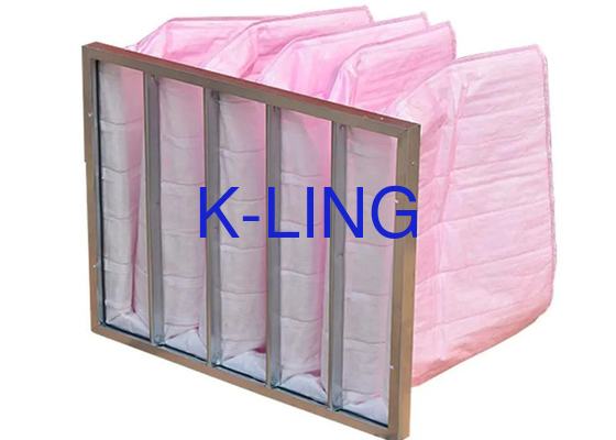 Filtres multipoches pour climatisation à volume d'air élevé de 2500 m3/h et faciles à installer