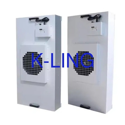 Unité de filtration de ventilateur de purification de classe 100-1000 en acier et en argent revêtus de poudre pour une efficacité maximale