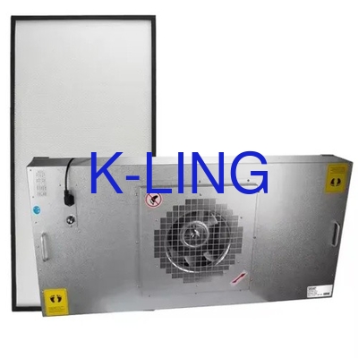 Unité de filtration de ventilateur de purification de classe 100-1000 en acier et en argent revêtus de poudre pour une efficacité maximale