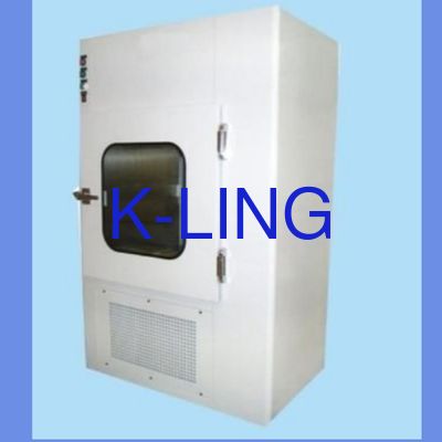 Sas de transfert en acier inoxydable, temps de soufflage d'air réglable 0-99s, capacité 50L pour salle blanche pharmaceutique