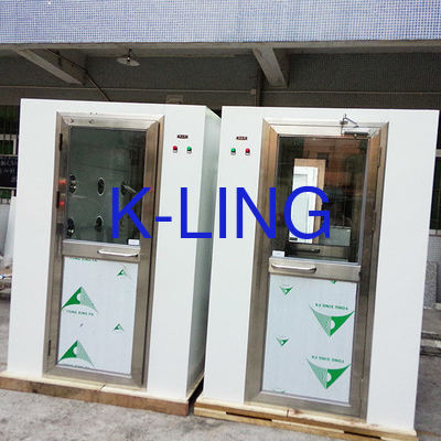 Cabine de douche à air en acier inoxydable avec bouton d'arrêt d'urgence - Capacité 1-2 personnes - Fréquence 50Hz/60Hz