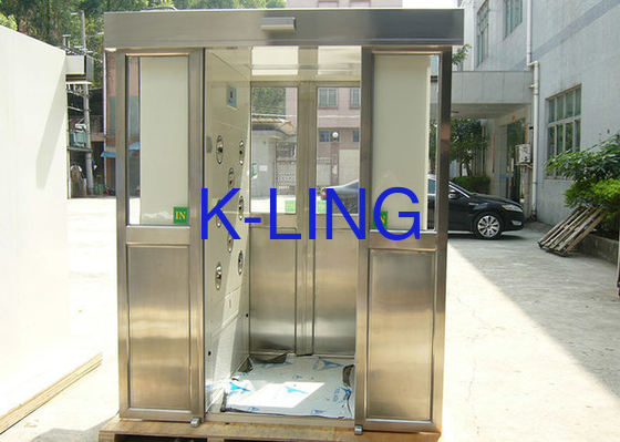 Cabine de douche à air en acier inoxydable avec bouton d'arrêt d'urgence - Capacité 1-2 personnes - Fréquence 50Hz/60Hz