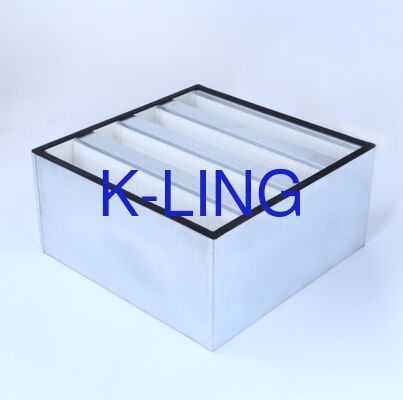Filtre à air HEPA de 1175x575x69 mm avec une résistance initiale inférieure à 200 Pa et une cloison adhésive en métal chaud