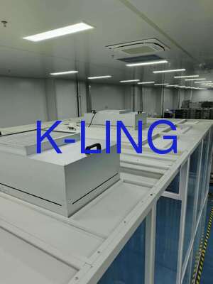 Rassemblement et démontage rapides Salle blanche modulaire avec filtration HEPA à 99,99%@0,3um et lumière de purification 300LUX