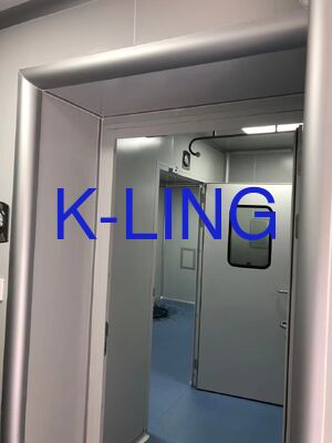 Salle blanche modulaire avec un niveau de bruit inférieur à 65 dB et une lumière de purification supérieure à 300 lux pour les normes de classe 1000/ISO5/ISO6/ISO7