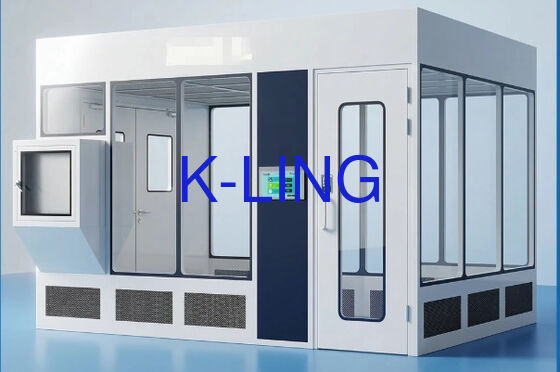 Salle blanche modulaire avec certification ISO5/ISO6/ISO7/ISO8, filtre HEPA et préfiltre et plancher antistatique en PVC pour la fabrication aérospatiale