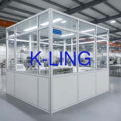 Modular Cleanroom with 99.995%@0.3um Efficiency HEPA Filters and ISO5/6/7/8 Purification Rank for Low Noise Industrial Use
