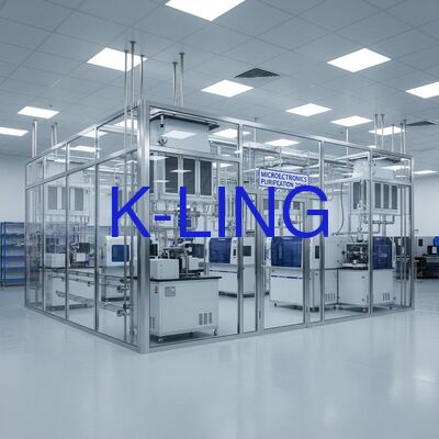 Salle blanche modulaire avec classement de purification ISO5/ISO6/ISO7/ISO8, filtre HEPA et préfiltre de filtration de l'air et installation modulaire