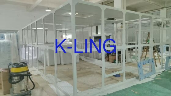 Salle blanche modulaire ISO classe 5 à ISO classe 8 avec sol en vinyle PVC, solutions de salle blanche sans poussière pour environnements contrôlés
