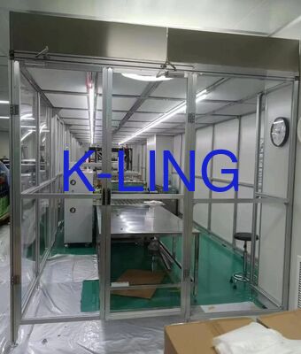 ISO 5 Salle blanche modulaire conçue avec plancher en vinyle PVC et niveau sonore inférieur à 65 dB garantissant des normes strictes de contrôle de la contamination