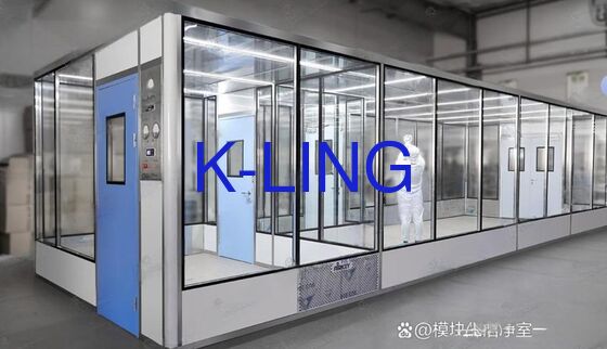 Modular Cleanroom with HEPA/ULPA Filters, 350 Lux Lighting, and 50mm Thickness for Controlled Environments