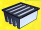 MERV portatif 13 V - épurateur d'air de filtre de banque des cellules V, cadre de plastique d'ABS