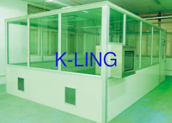 Salle blanche modulaire de classe 100-Classe 100000 avec unité de filtre de ventilateur (FFU) et salle blanche à paroi douce de matériau antistatique