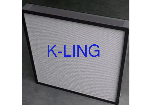 Filtre à air HEPA mini plissé de 24x24 pouces avec cadre en aluminium et efficacité H12-H14 pour la purification de l'air
