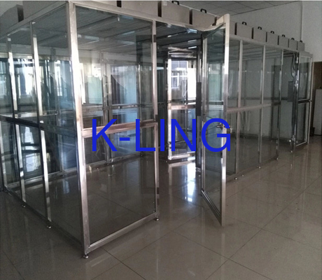 Circulation d'air unidirectionnelle de cadre de Cleanroom en aluminium fait sur commande de Softwall